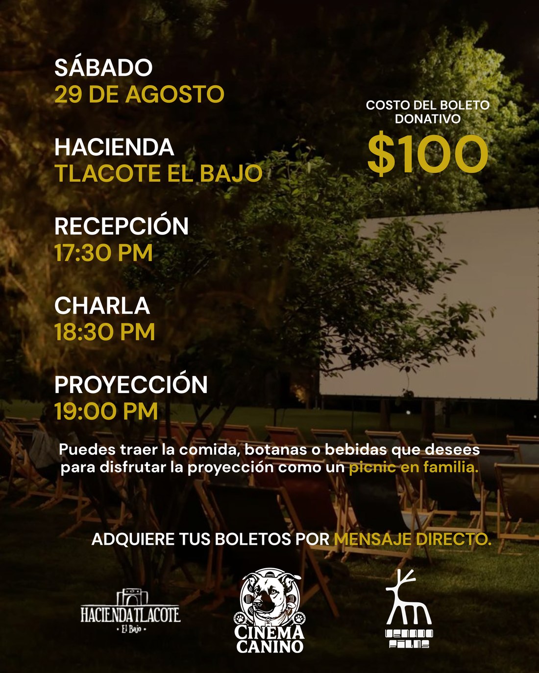 Horario de Cine en la Hacienda